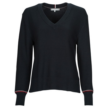 Tommy Hilfiger  GLOBAL STP V-NK SWEATER  women's Sweatshirt in Marine