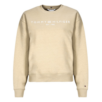 Tommy Hilfiger  MDRN REG CORP LOGO C-NK SWTSHRT  women's Sweatshirt in Beige