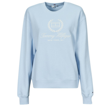 Tommy Hilfiger  REG FLAG SCRIPT CNK SWTSHRT  women's Sweatshirt in Blue
