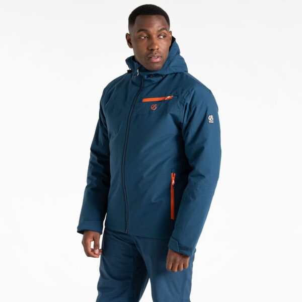 Dare 2b Men's Water-repellent Eagle II Ski Jacket Moonlight Denim Orange, Size: XXXL