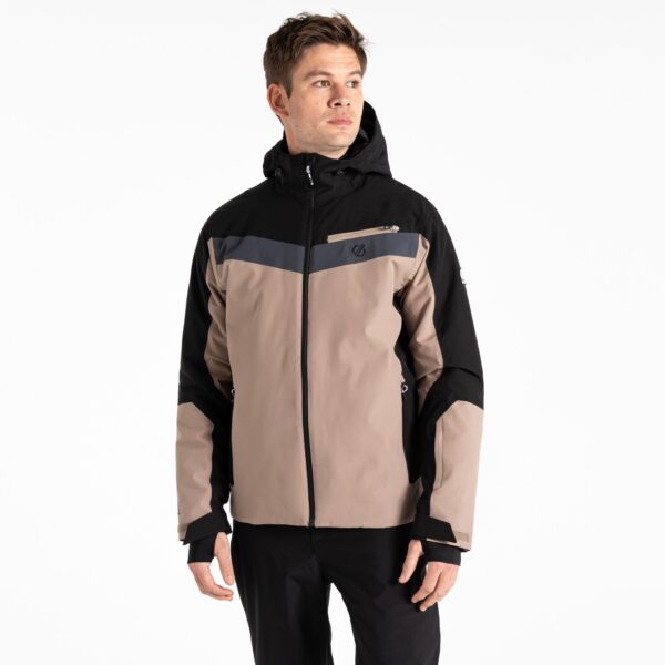 Dare 2b Men's Water-repellent Eagle II Ski Jacket Black Grey, Size: XXL