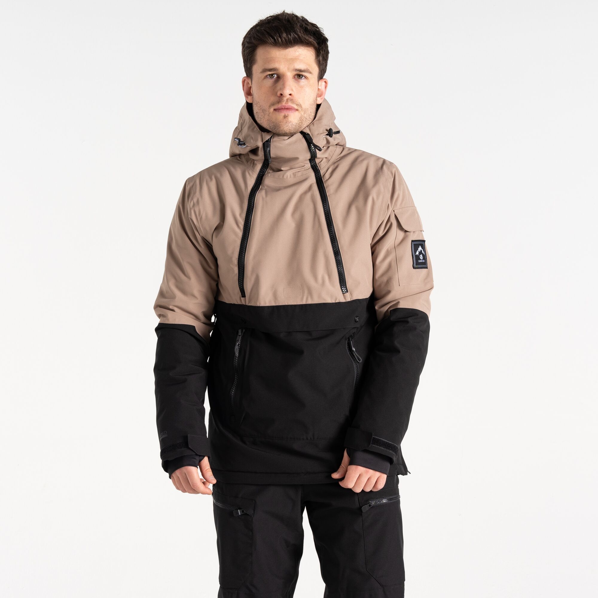 Dare 2b Men's Water-repellent T-bar Overhead Ski Jacket Clay, Size: XXXL