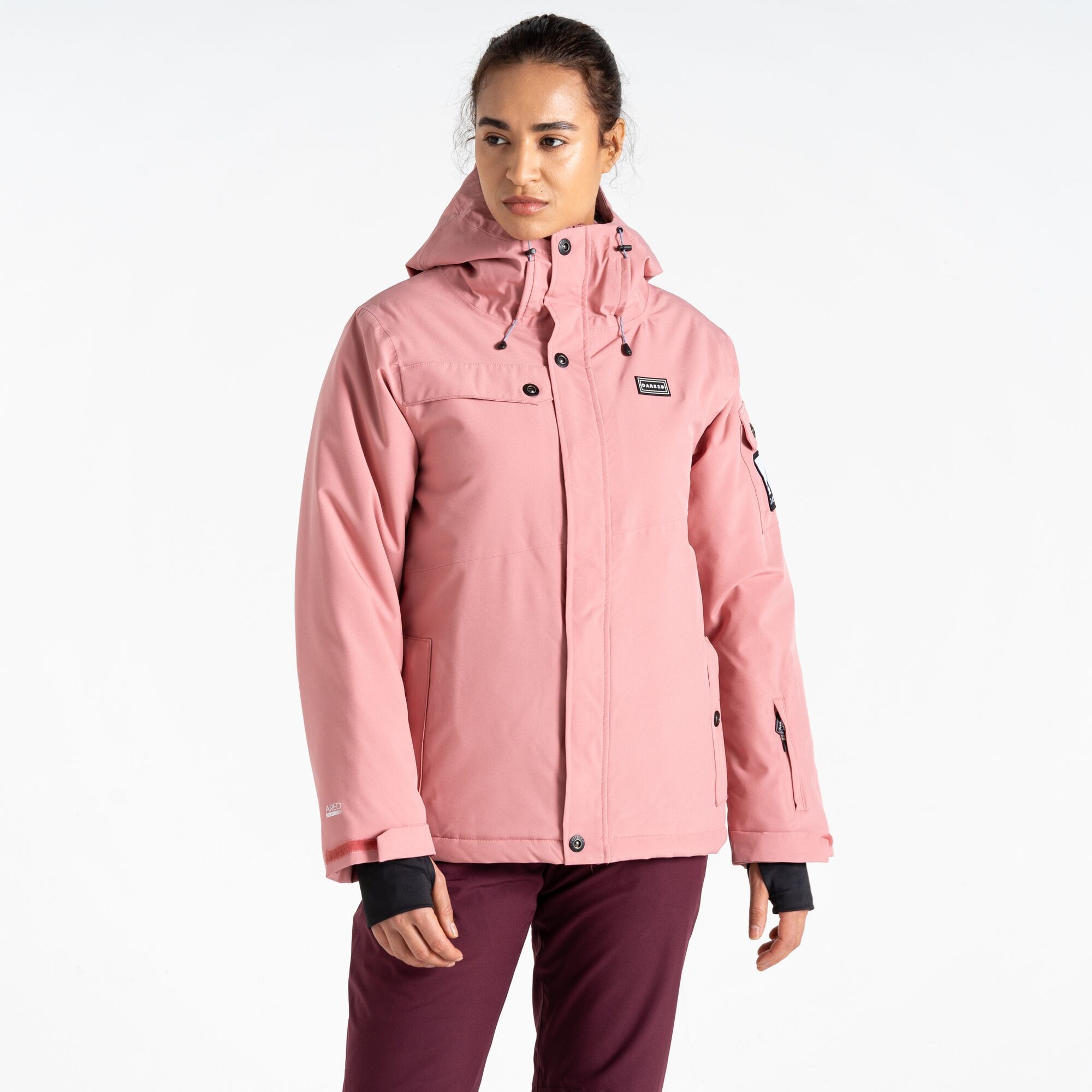 Dare 2b Women's Water-repellent Ski Life Jacket Dusty Rose, Size: 10