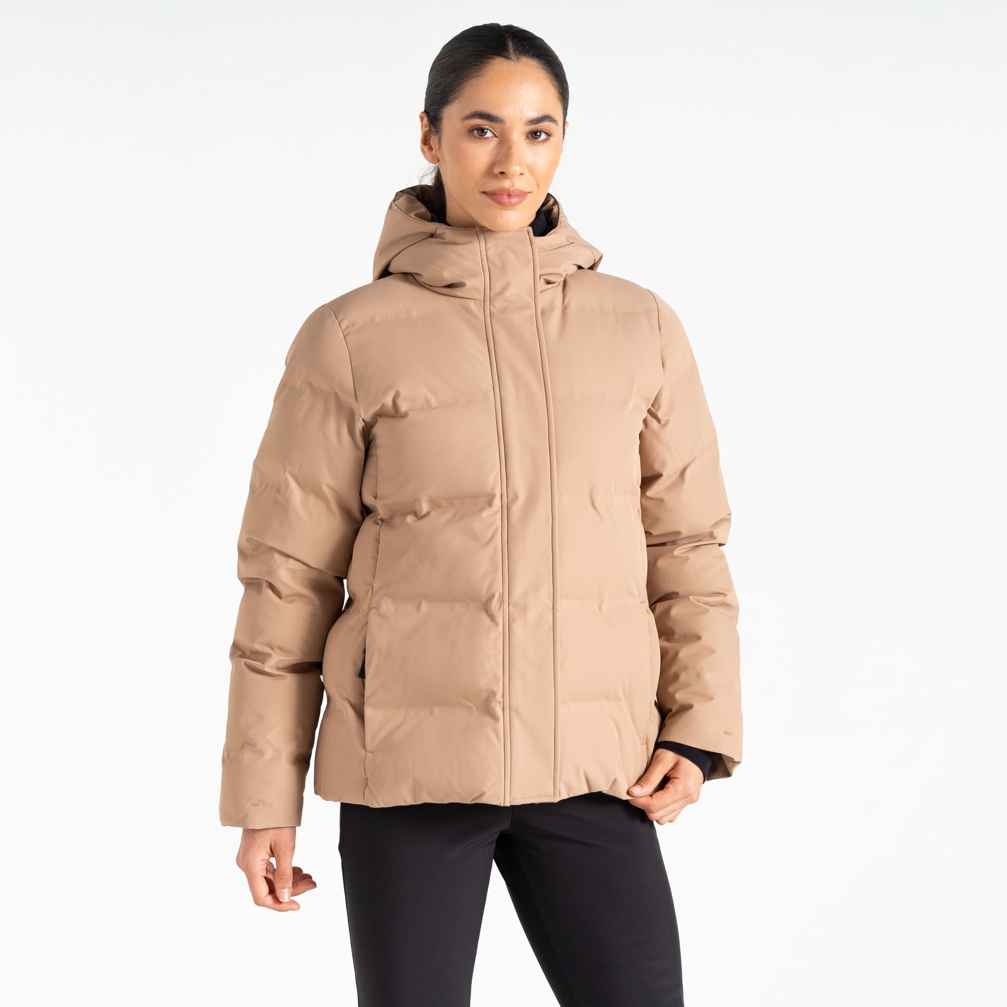 Dare 2b Women's Breathable Entrusted Baffled Jacket Beige, Size: 12
