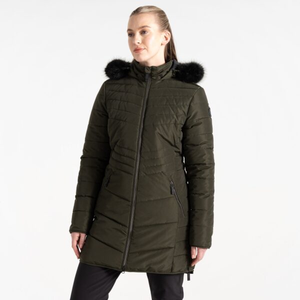 Dare 2b Women's Water-repellent Striking IV Jacket Dark Khaki, Size: 6