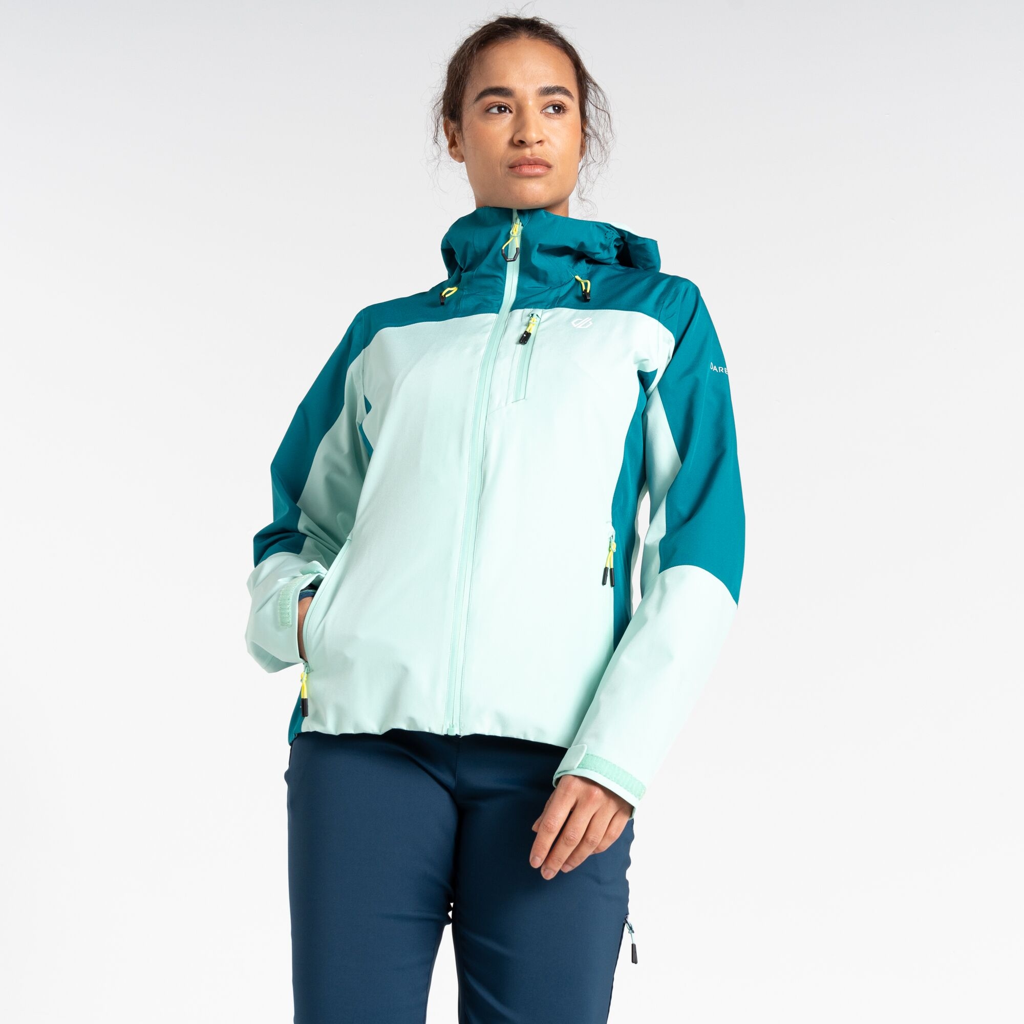 Dare 2b Women's Breathable Mountain Series Waterproof Jacket Kayaking Mint Green, Size: 18