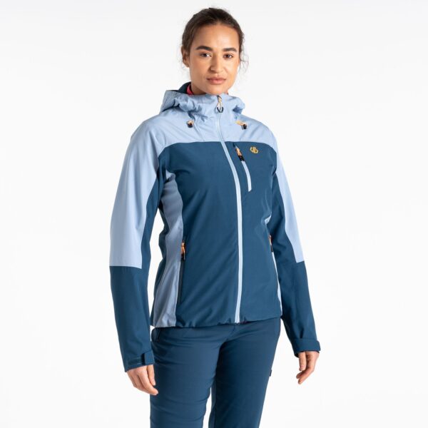 Dare 2b Women's Breathable Mountain Series Waterproof Jacket Moonlight Denim, Size: 8