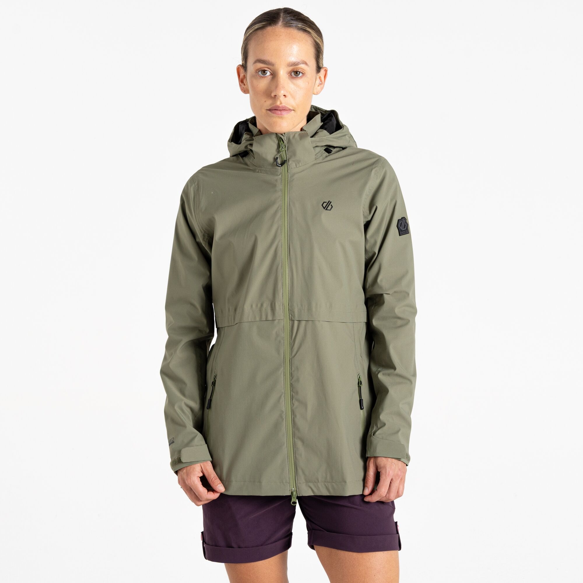 Dare 2b Women's Breathable Switch Up II Waterproof Jacket Olivine Green, Size: 8