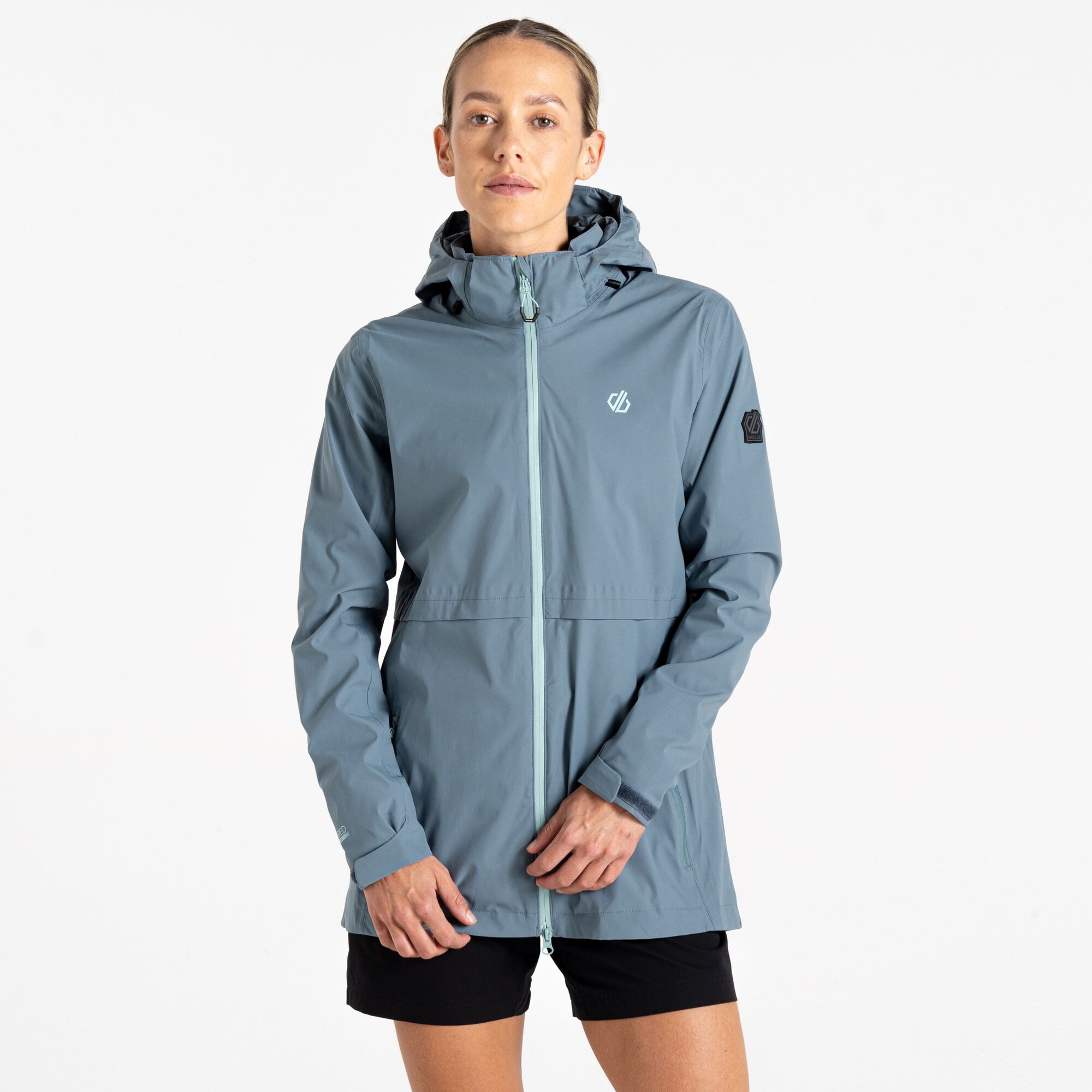 Dare 2b Women's Breathable Switch Up II Waterproof Jacket Element Grey, Size: 18