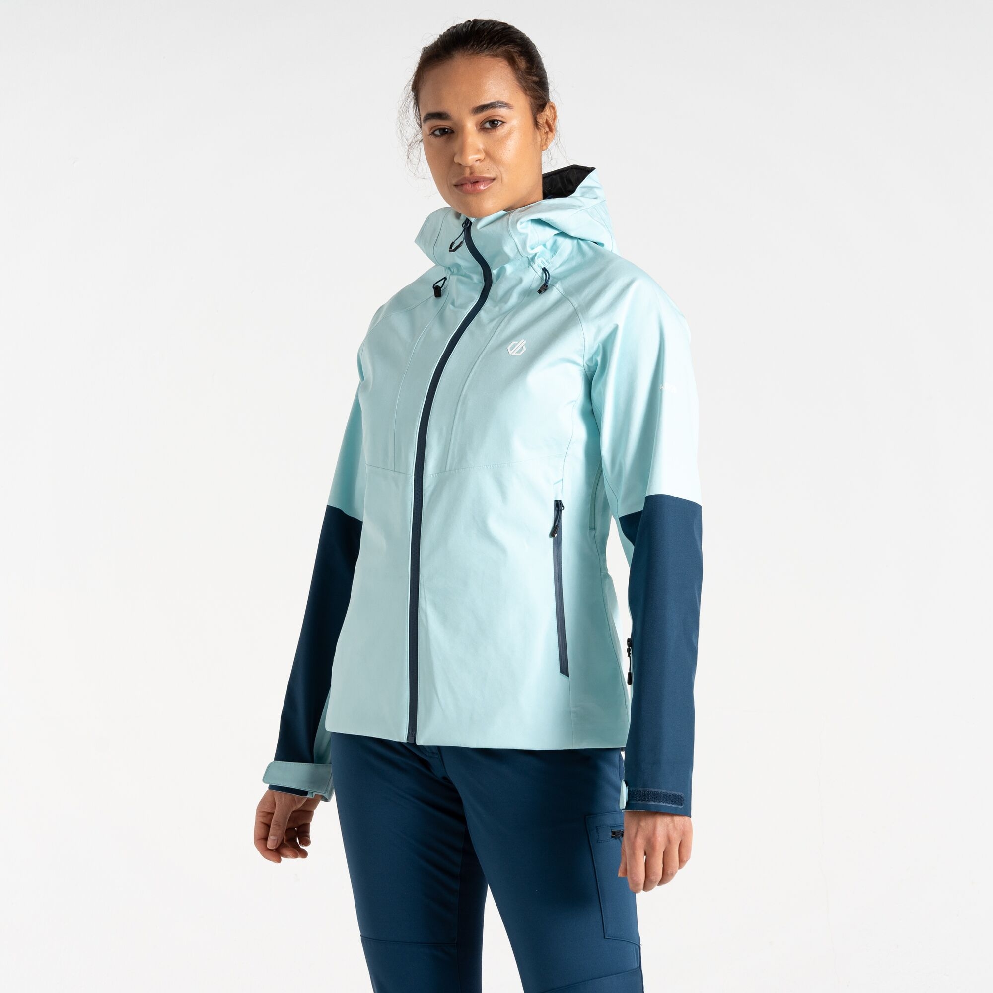 Dare 2b Women's Water-repellent Assert Jacket Moonlight Denim Blue, Size: 20