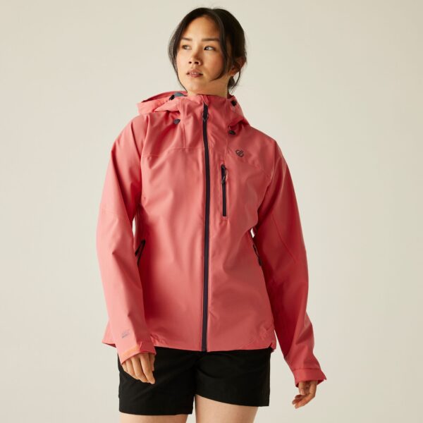 Dare 2b Women's Torrek II Waterproof Jacket Peach Bloom, Size: 20