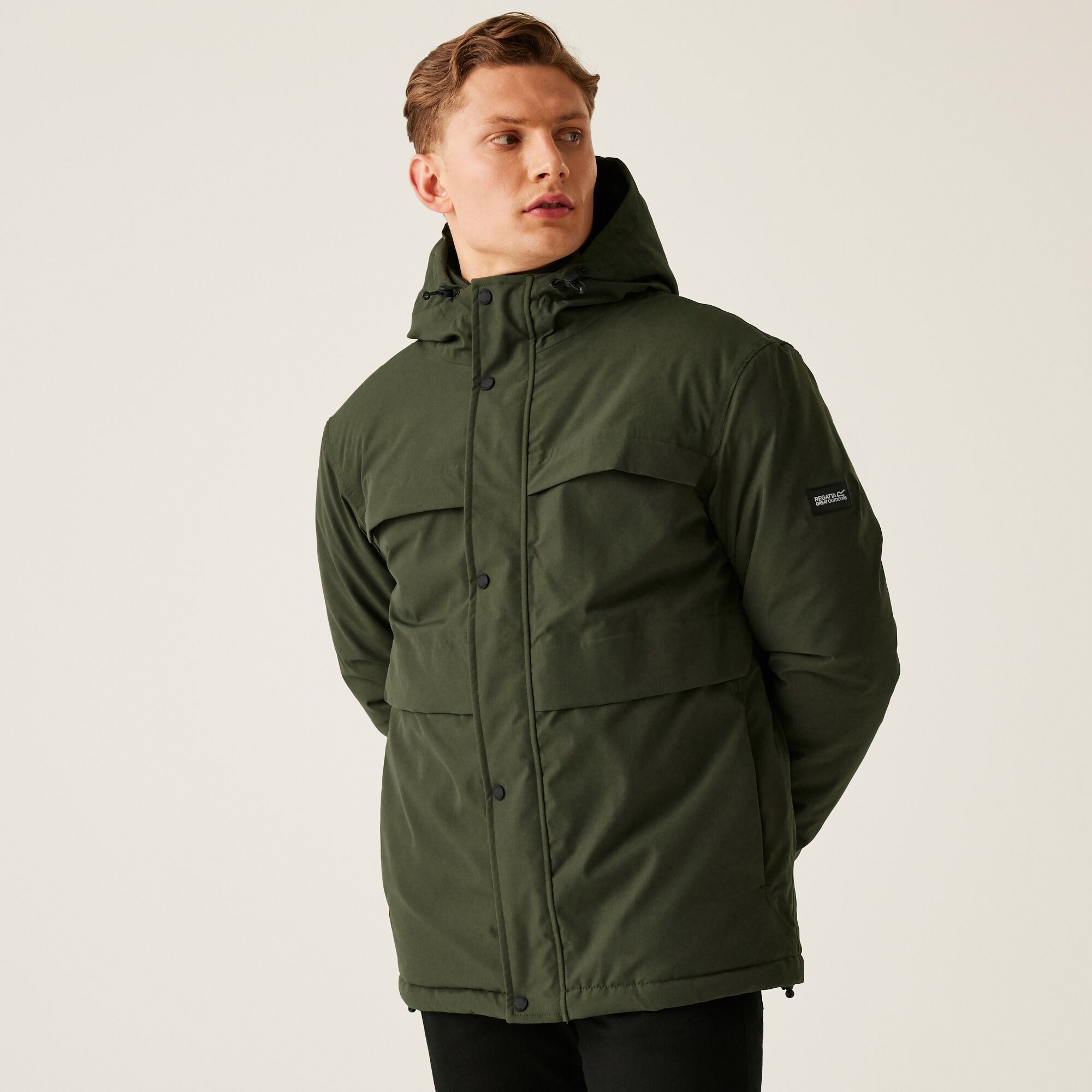 Regatta Men's Breathable Ronin II Waterproof Insulated Jacket Dark Khaki, Size: S