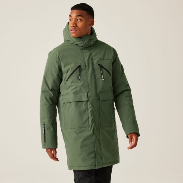 Regatta x Christian Lacroix Men's Breathable Nyons Waterproof Padded Jacket Thyme Leaf, Size: XL