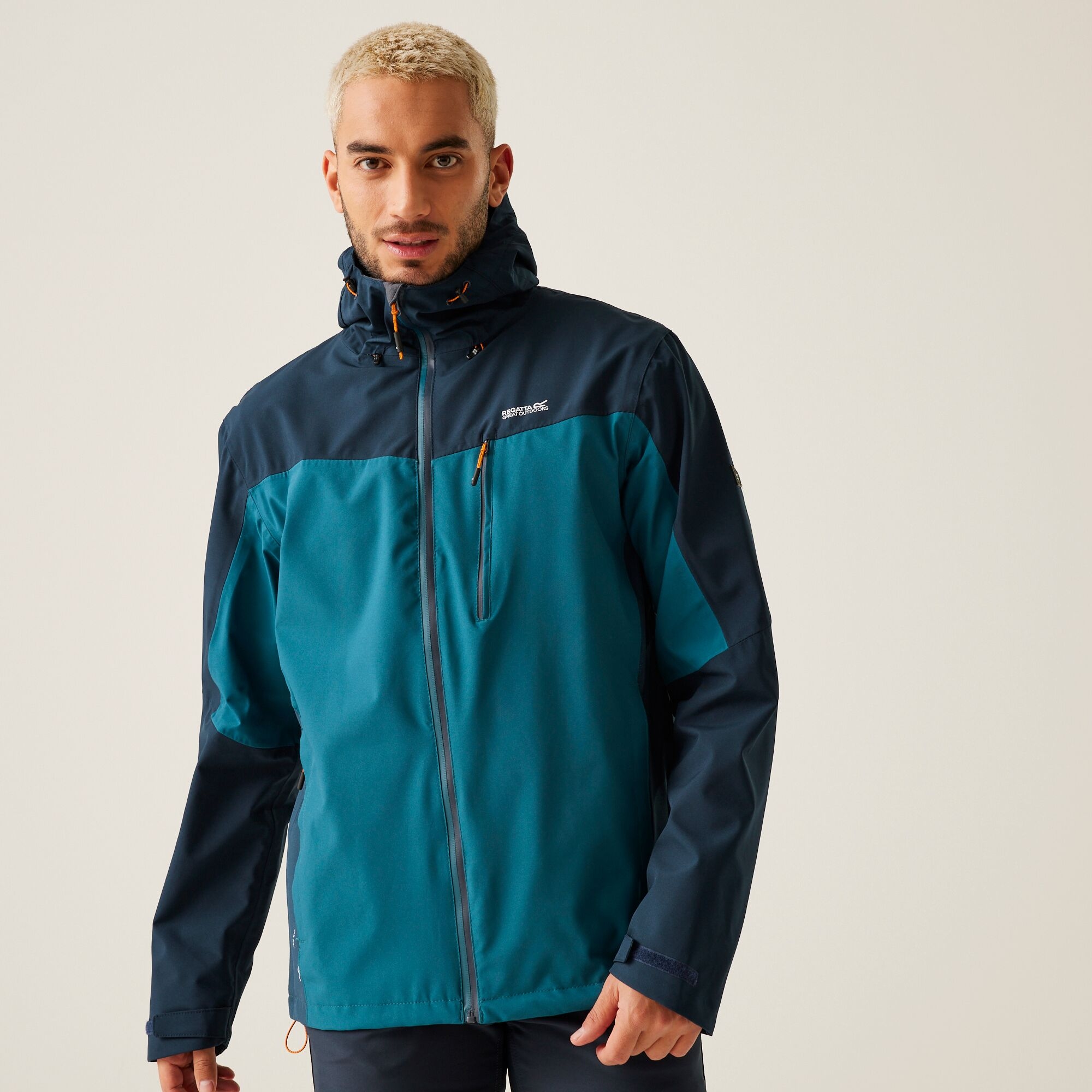 Regatta Men's Breathable Birchdale Waterproof Jacket Moroccan Blue Navy Moonlight Denim, Size: S