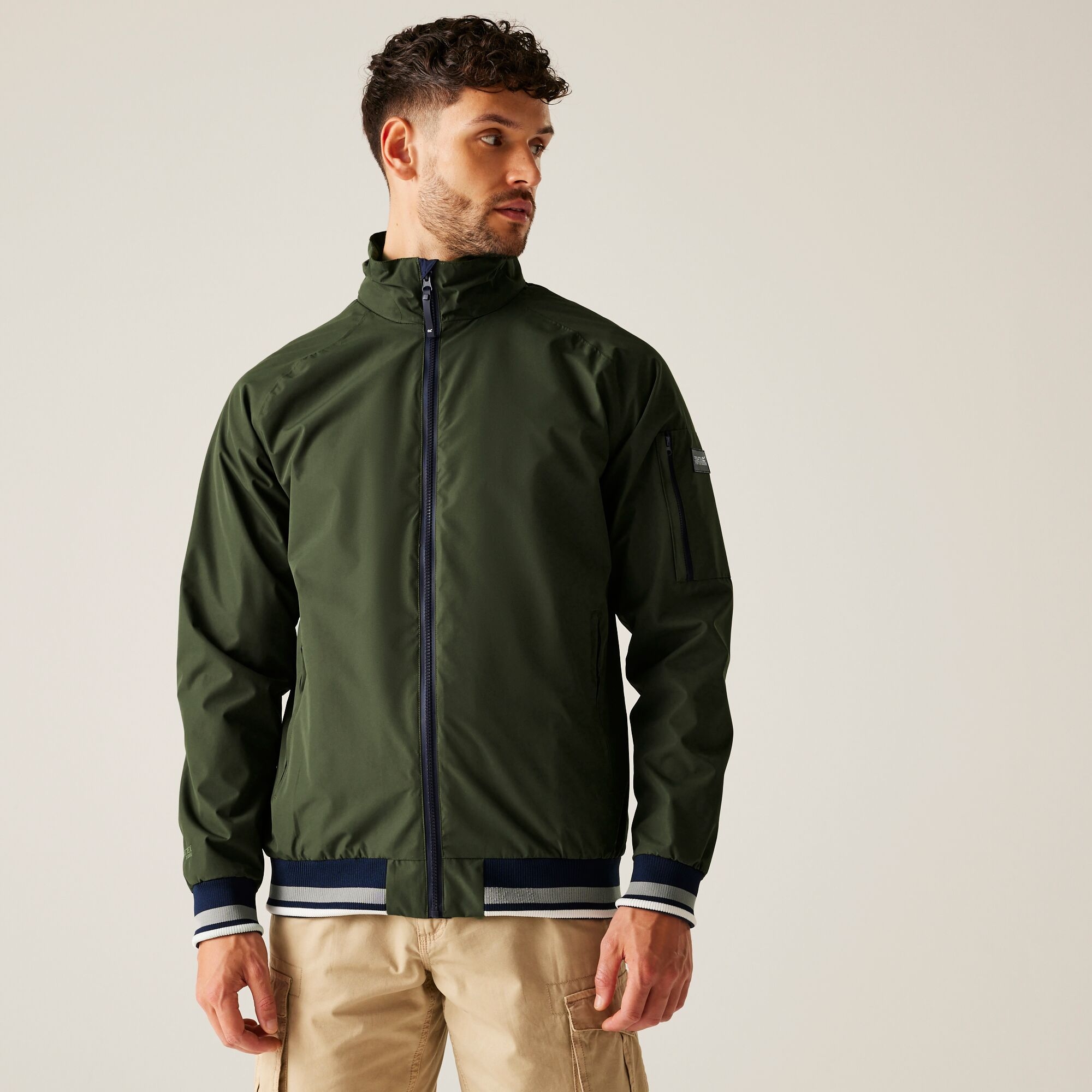 Regatta Men's Breathable Shorebay III Waterproof Jacket Dark Khaki, Size: S