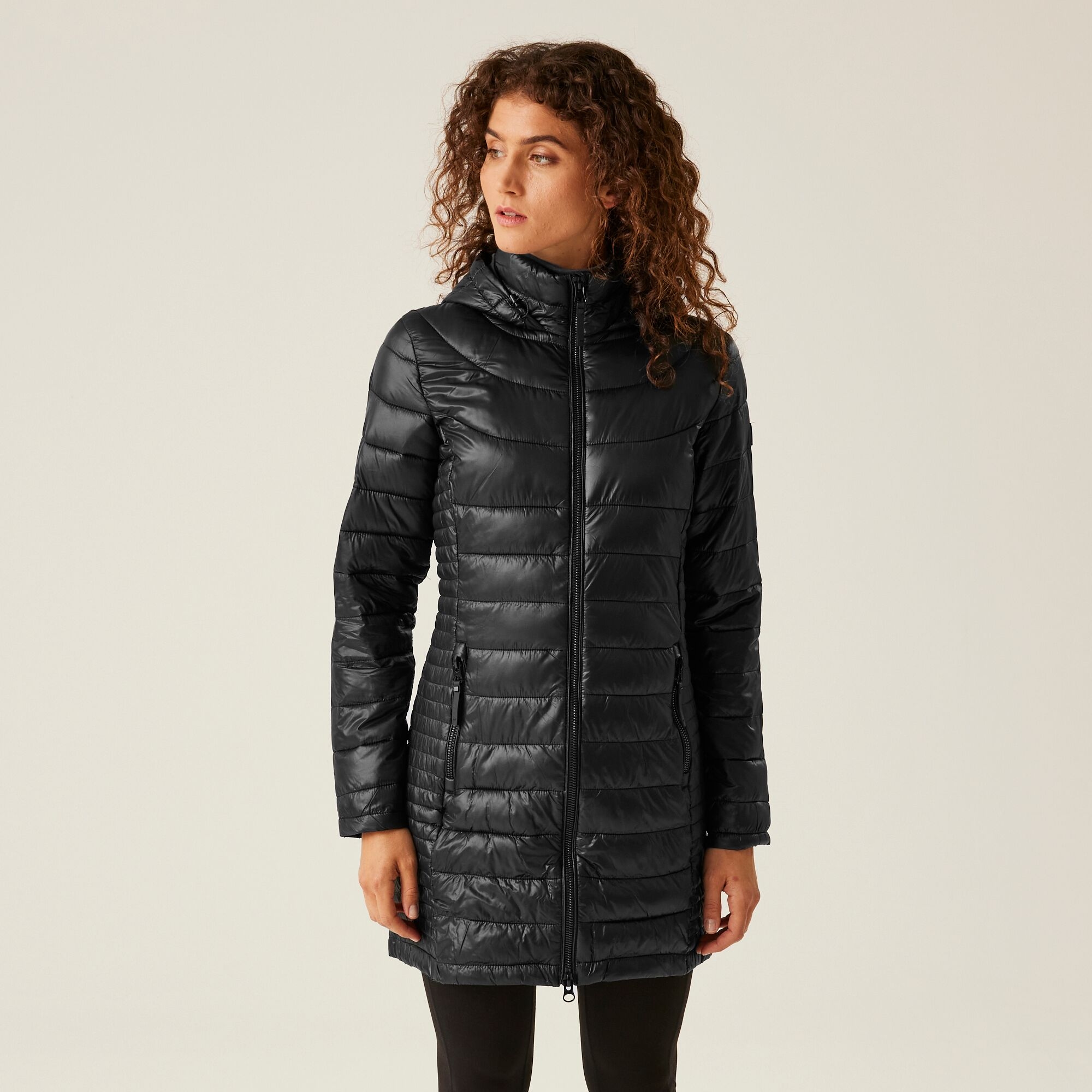 Regatta Water-repellent Women's Black Quilted Andel III Lightweight Jacket, Size: 12