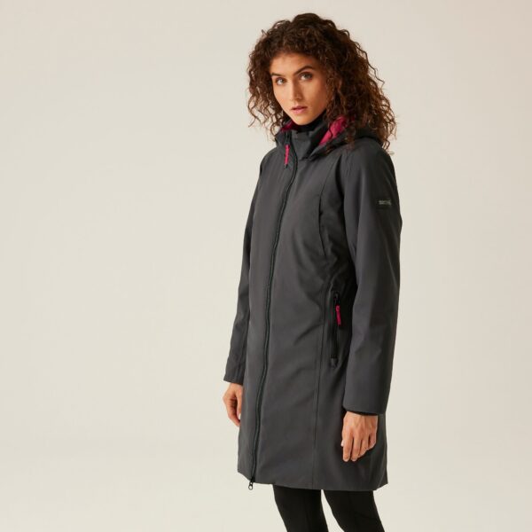 Regatta Women's Breathable Yewbank IV Waterproof Jacket Ash Deep Pink, Size: 18