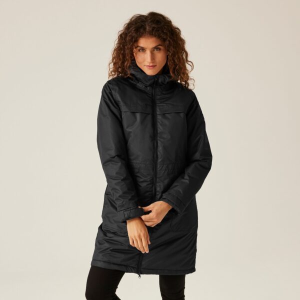 Regatta Women's Lightweight Romine II Waterproof Parka Jacket Black, Size: 24