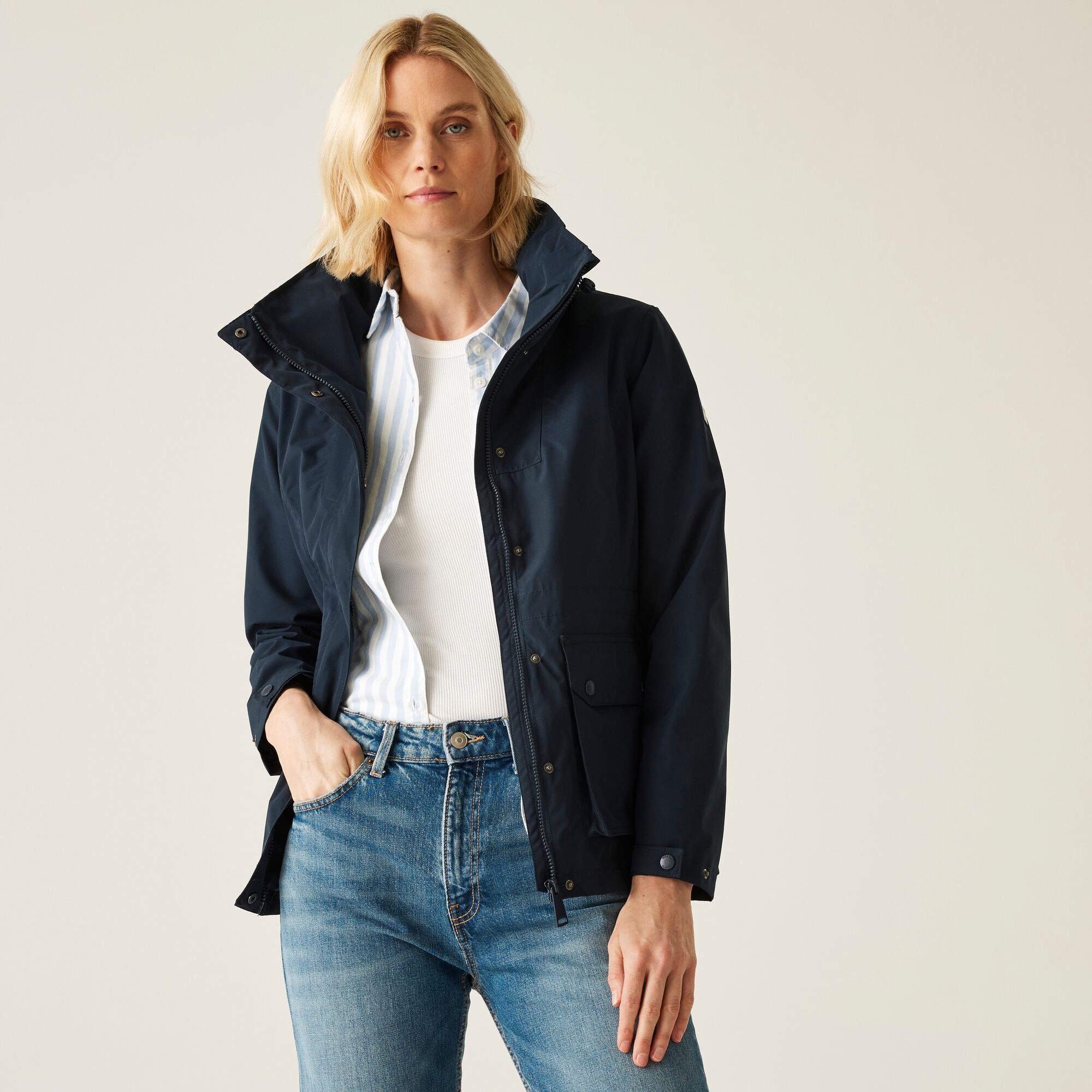Regatta Women's Novalee Waterproof Jacket Navy, Size: 18