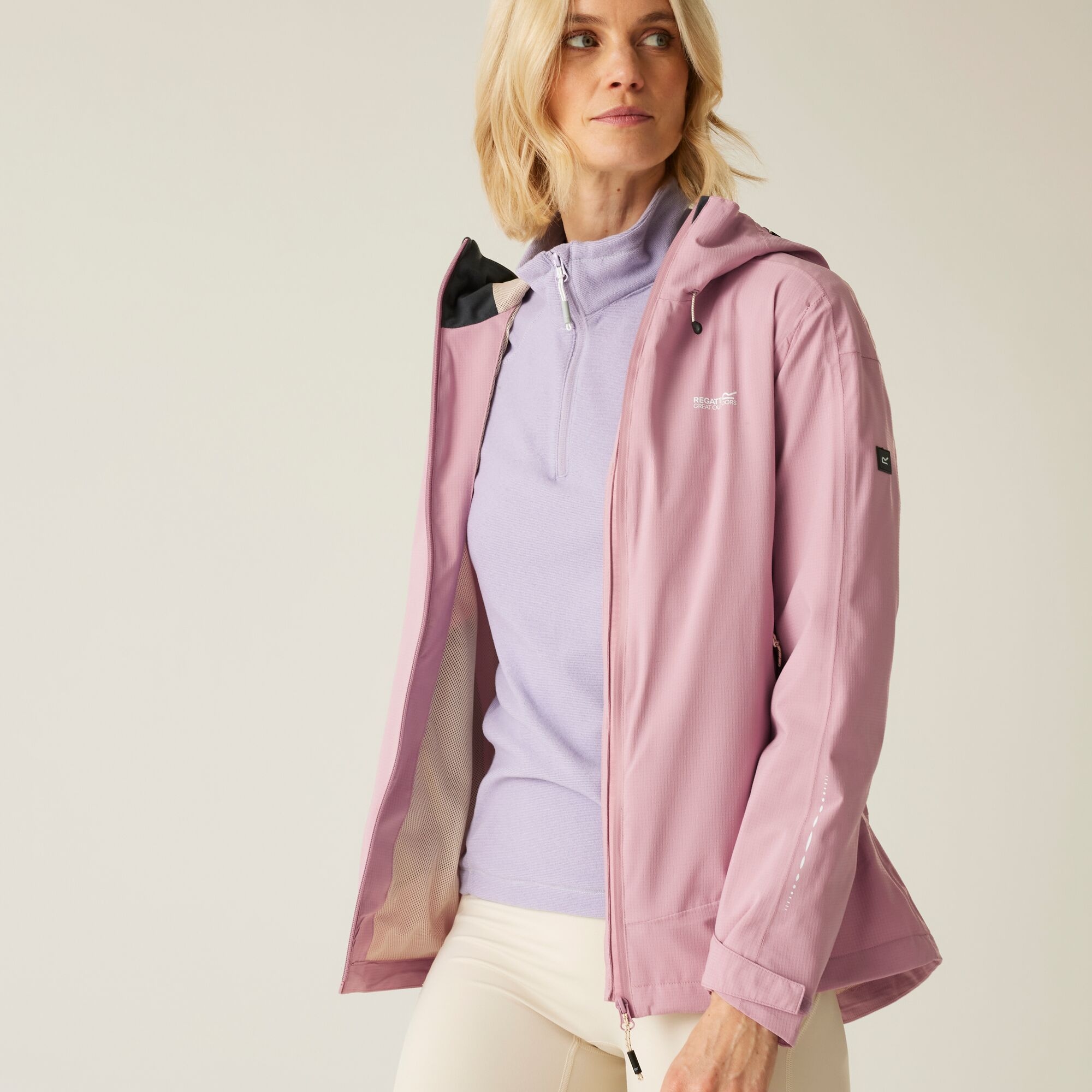 Regatta Women's Breathable Okara Waterproof Jacket Lilas Light Vanilla, Size: 10