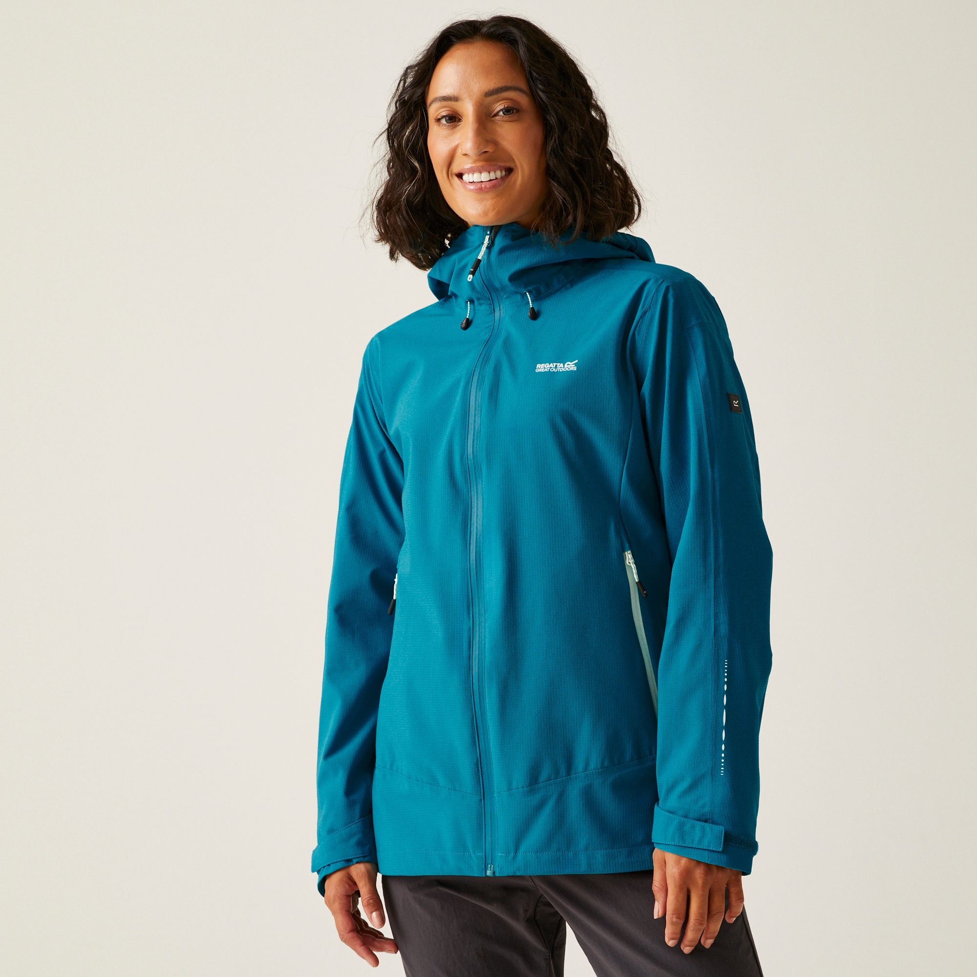 Regatta Women's Breathable Okara Waterproof Jacket Exotic Plume Icy Morn, Size: 20