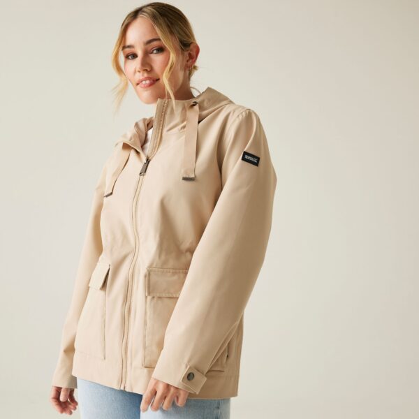 Regatta Women's Otilie Waterproof Jacket White Pepper, Size: 22