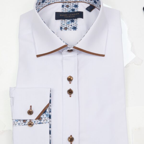 White/Tan Shirt