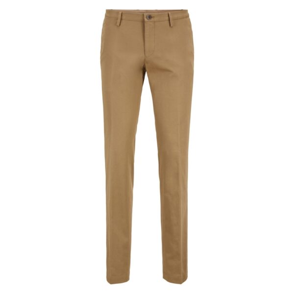 Boss Mens Stanino16 Trousers in Beige Cotton - Size 28W/32L