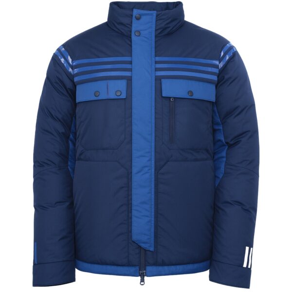 adidas x White Mountaineering Mens Blue Jacket Nylon - Size Small