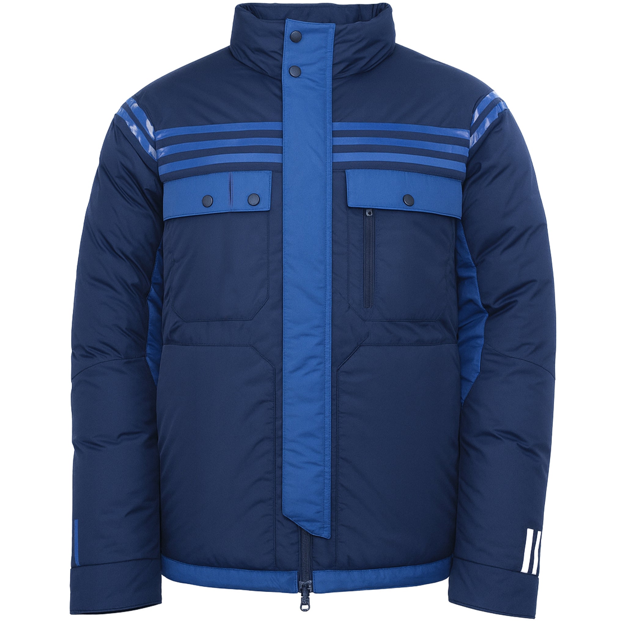 adidas x White Mountaineering Mens Blue Jacket Nylon - Size Small