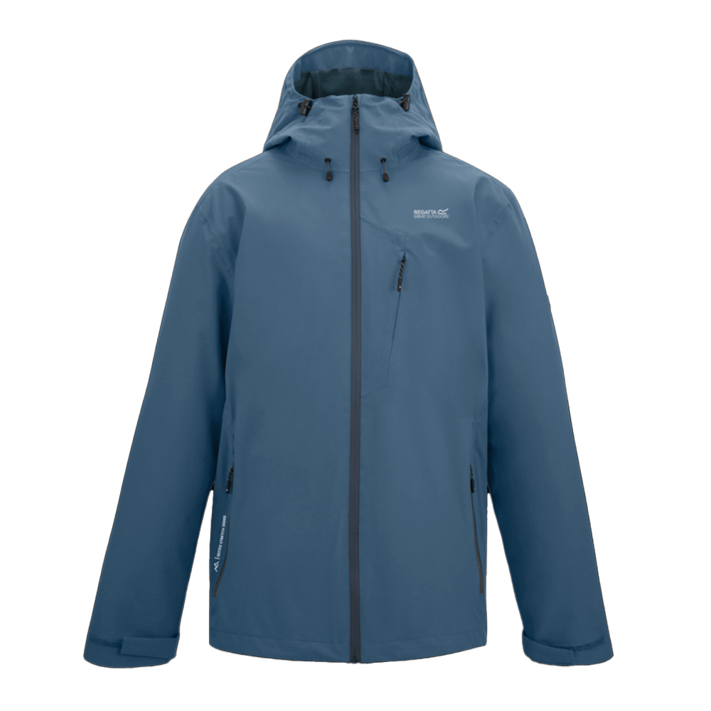 Regatta Mens Oklarna Waterproof Jacket (China Blue) - Size X-Large