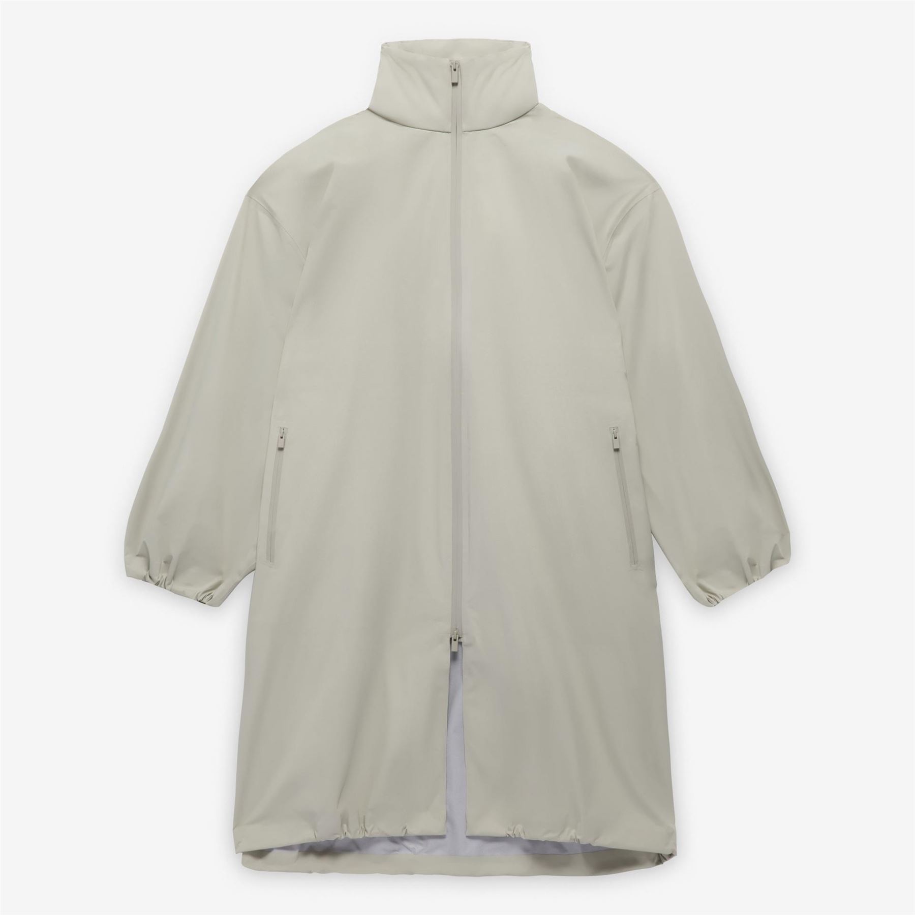 adidas Mens Solid Patterned Zipped Pocket Woven Cuff Parka Coat in Sesame - Beige - Size Large