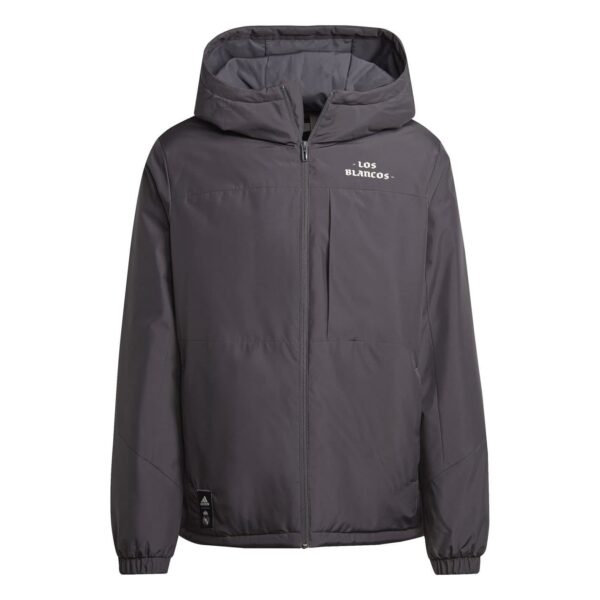 adidas Mens Real Cs Jacket Football in Utility Black - Size X-Small
