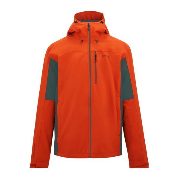 Regatta Mens Birchdale II Waterproof Jacket (Rusty Orange/Dark Storm) - Navy/Red - Size X-Large