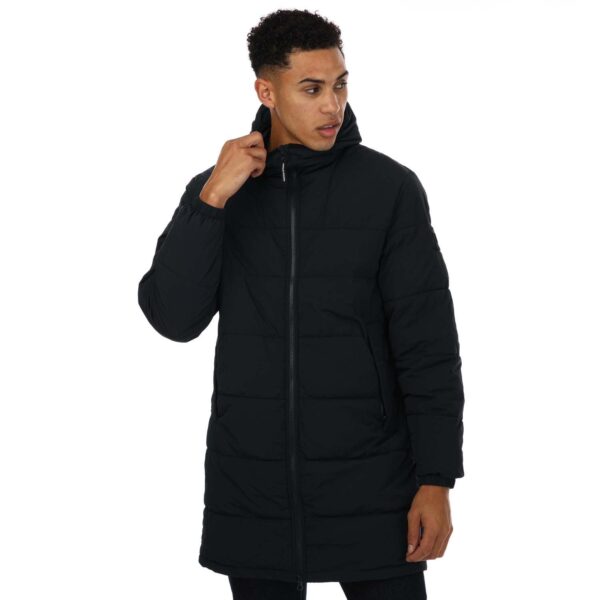 Weekend Offender Mens Saskatoon Long Jacket in Navy - Size 3XL