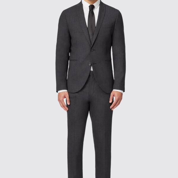 Without Prejudice Mens Priory Skinny Fit Suit Charcoal Jacket - Size 38 (Chest)