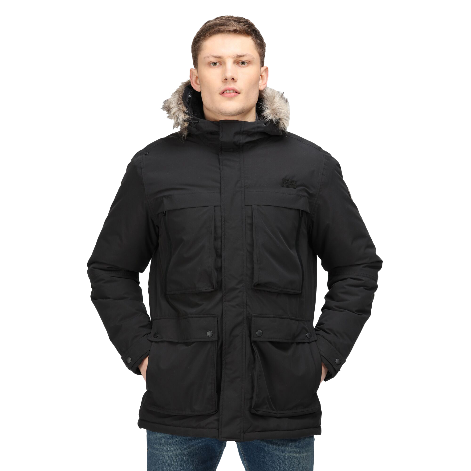 Regatta Mens Volter Waterproof Insulated Parka (Black) - Size Small