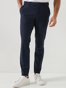 Boss P-Genius Tech Travel Suit Trousers - Navy