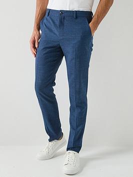 Selected Oasis Slim Fit Linen Suit Trousers