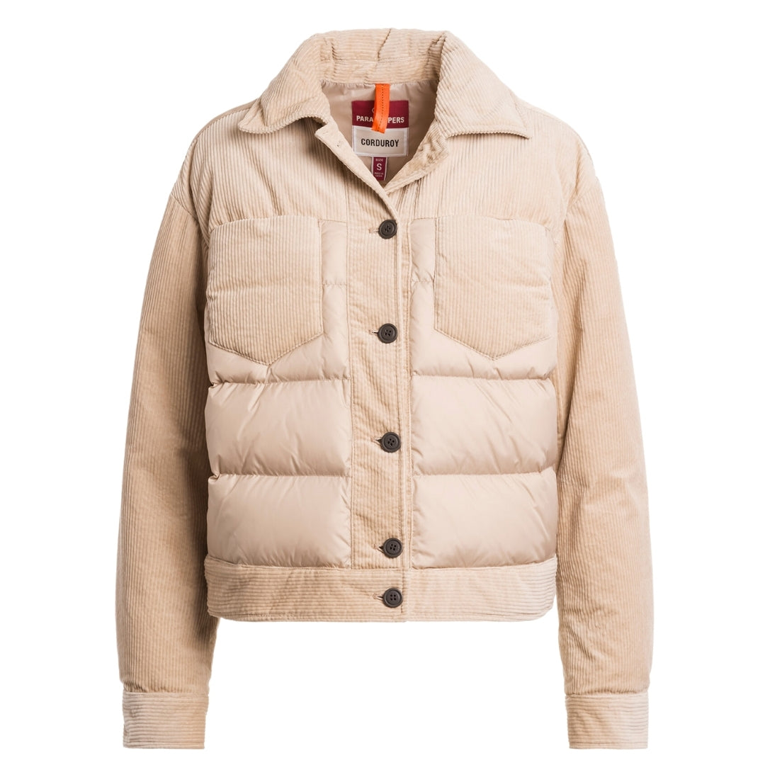 Parajumpers Womens Patience Sunkissed Beige Down Jacket Nylon - Size Small