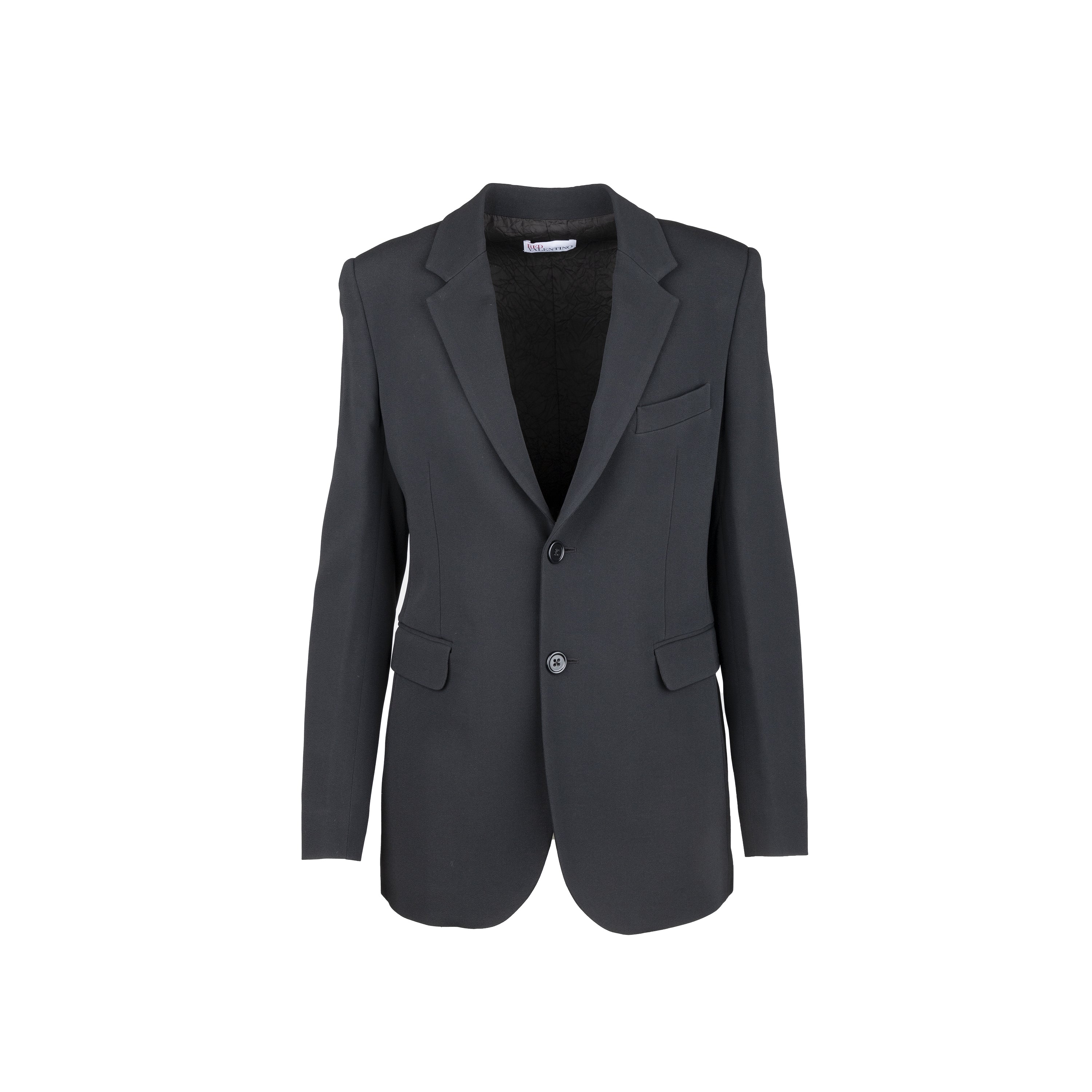 Valentino Pre-owned Womens Red Classic Blazer - '10s - Black - Size EU 40 (Womens)
