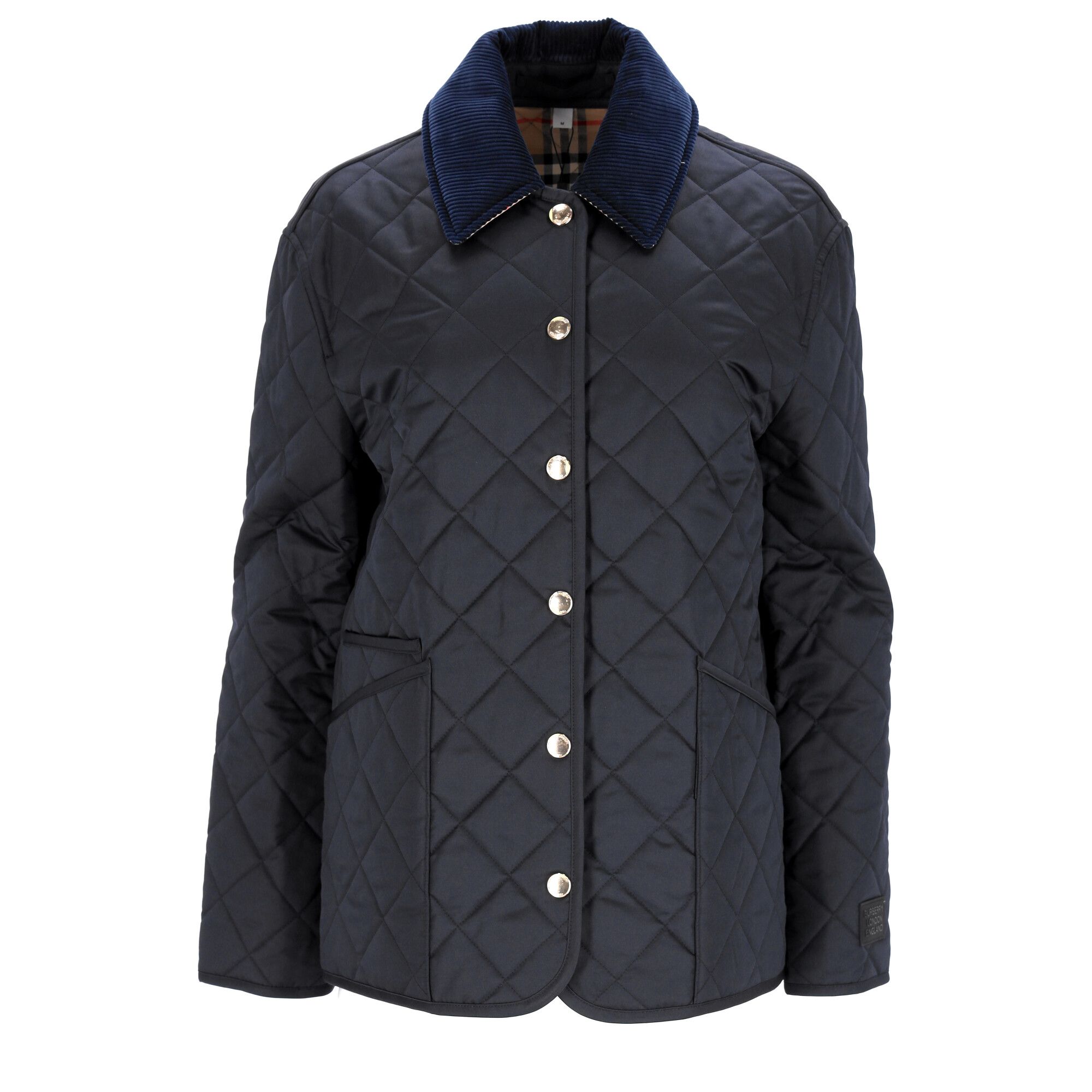 Burberry Womens Dranefeld Jacket - Blue - Size Medium