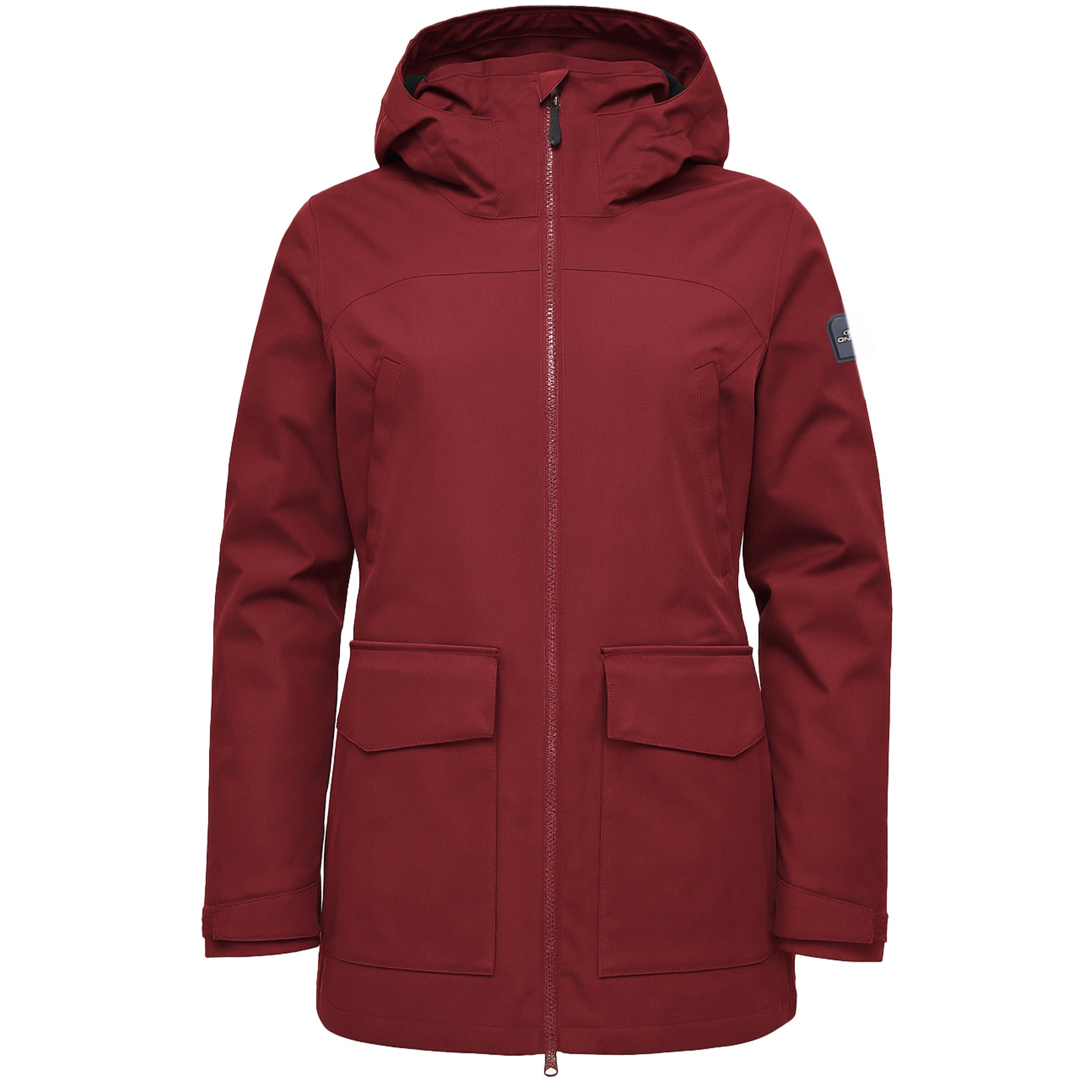 O'Neill 3in1 Womens Dark Red Journey Parka Jacket - Size X-Small