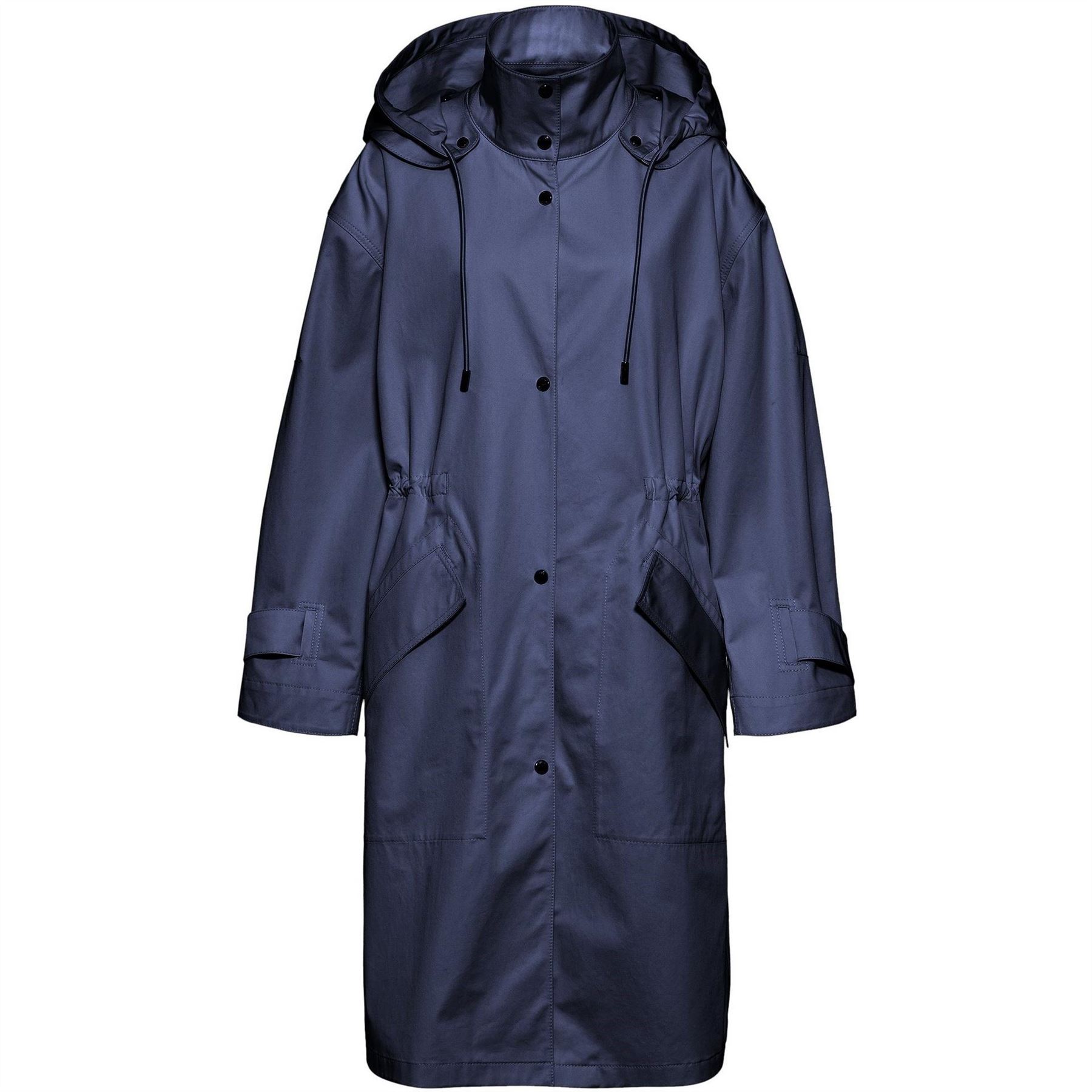 Boss Womens Insulated Waterproof Structured Fit Parka in Dark Blue - Size 4 UK