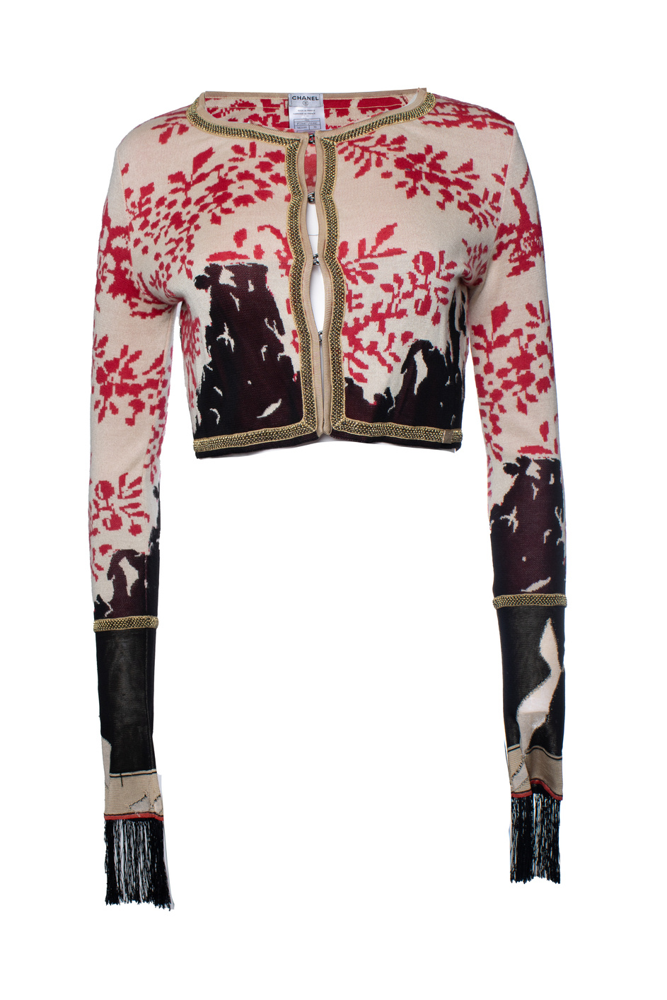 Chanel Pre-owned Womens silk and cashmere floral printed cardigan - Multicolour - Size X-Small/Small