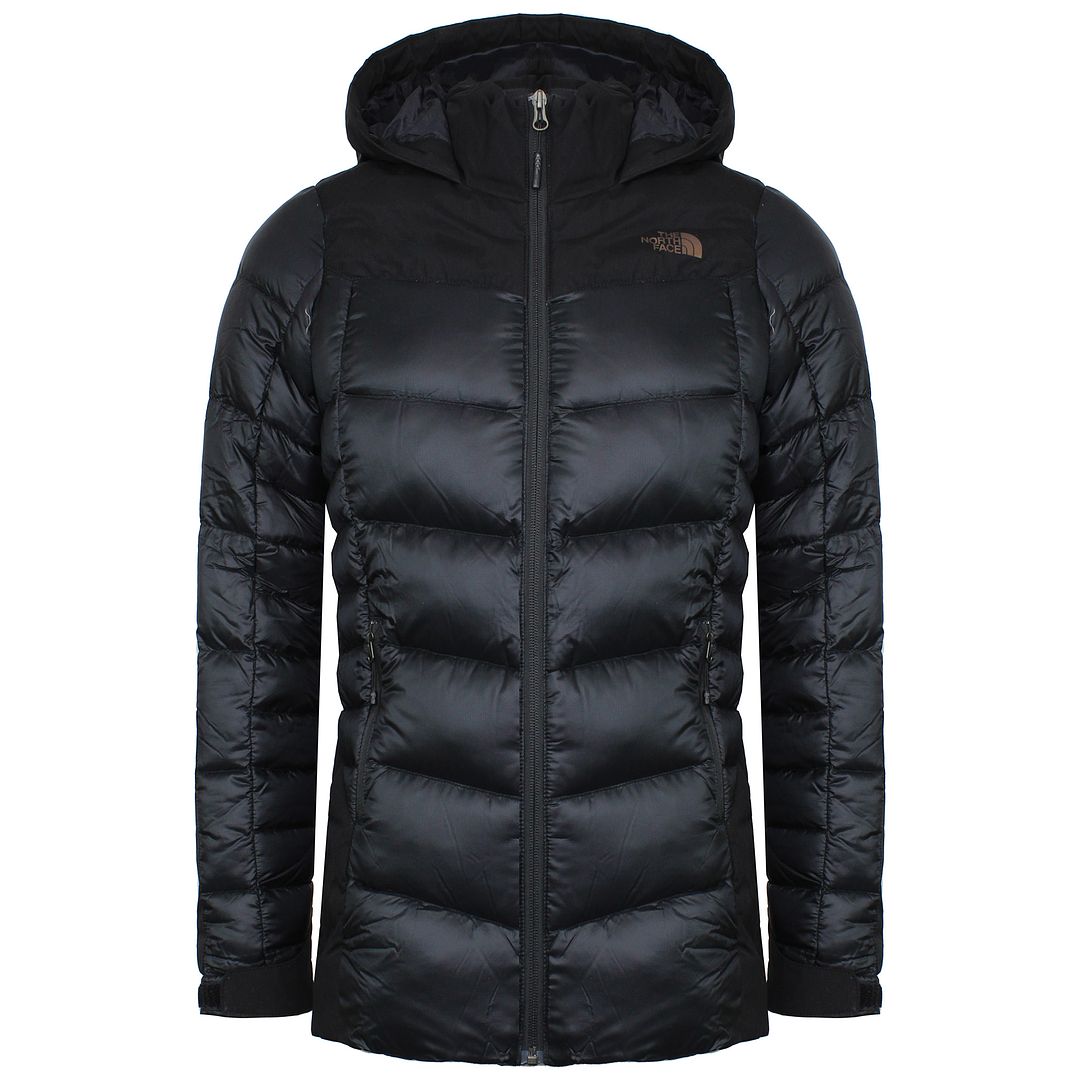 The North Face Storm Womens Black Down Hooded Jacket - Size X-Large